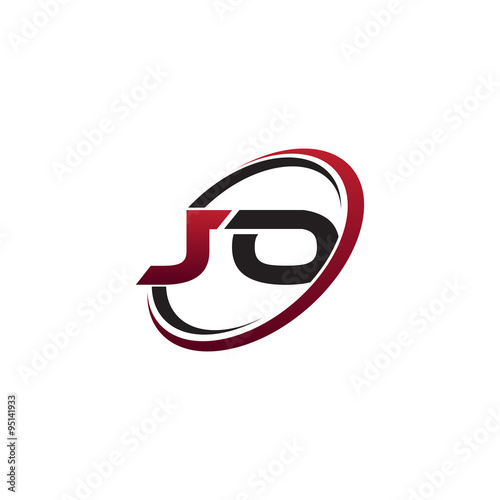 Modern Initial Logo Circle JO