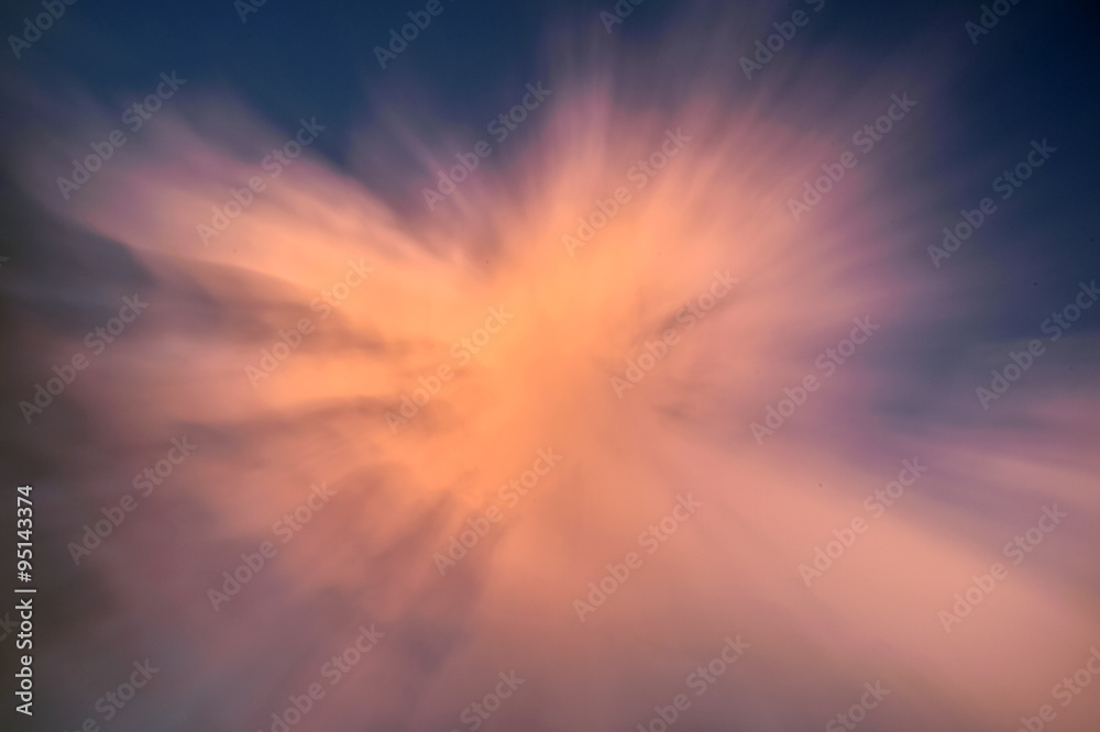 Fototapeta premium Abstract sunset cloudscape background .
