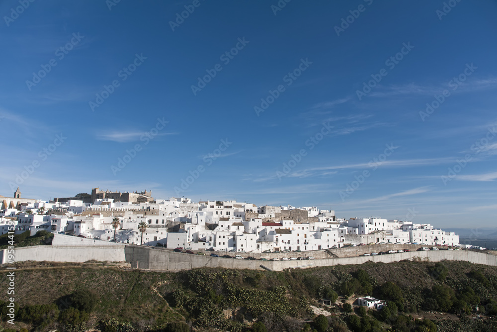 vistas del municipio de Vejer de la frontera en la provincia de Cádiz