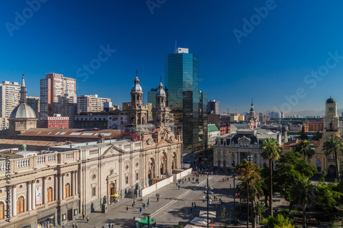 Plaza de las Armas square in Santiago, Chile photo