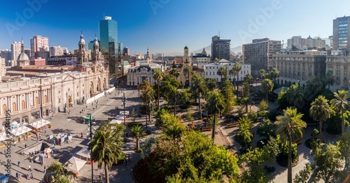 Plaza de Armas square in Santiago, Chile photo