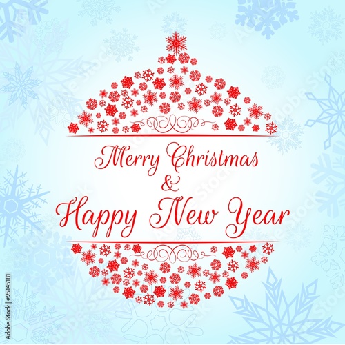 Merry christmas and happy new year background banner © artnovielysa