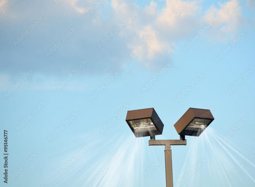 Outside security lights Stock Photo Adobe Stock