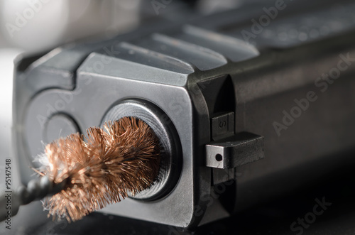 Firearm Maintenance - Brush Cleaning Bore of Gun
