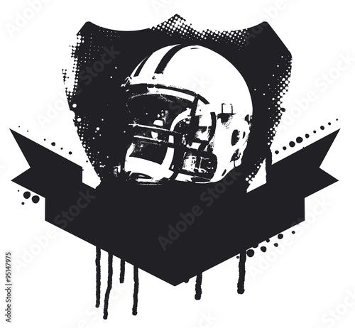american football stencil shield