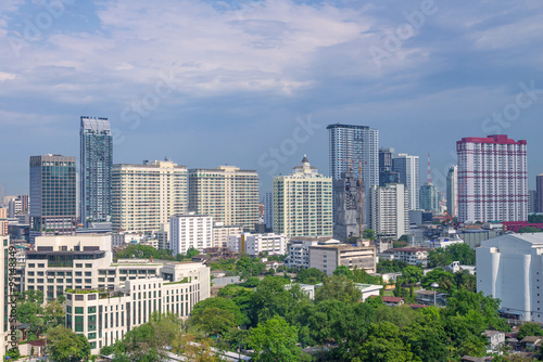 View of apartment building in Bangkok Thailand