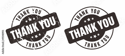 Vector Thank You Rubber Stamp