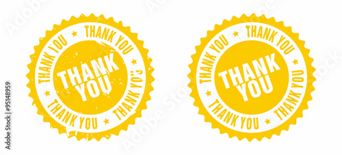 Vector Thank You Rubber Stamp