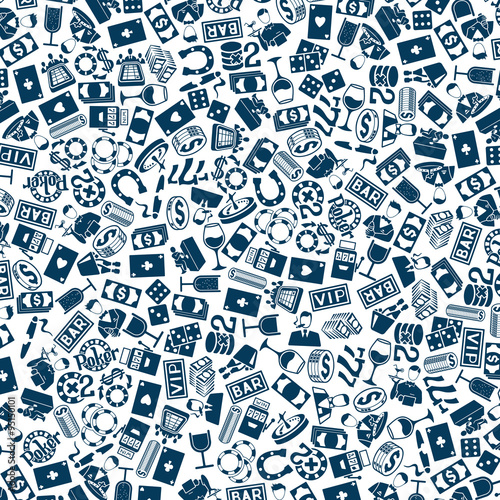 vector background of the casino icons