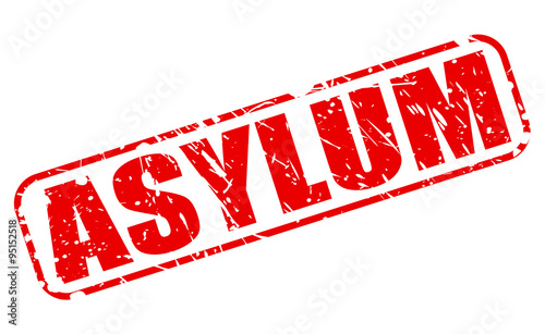ASYLUM red stamp text