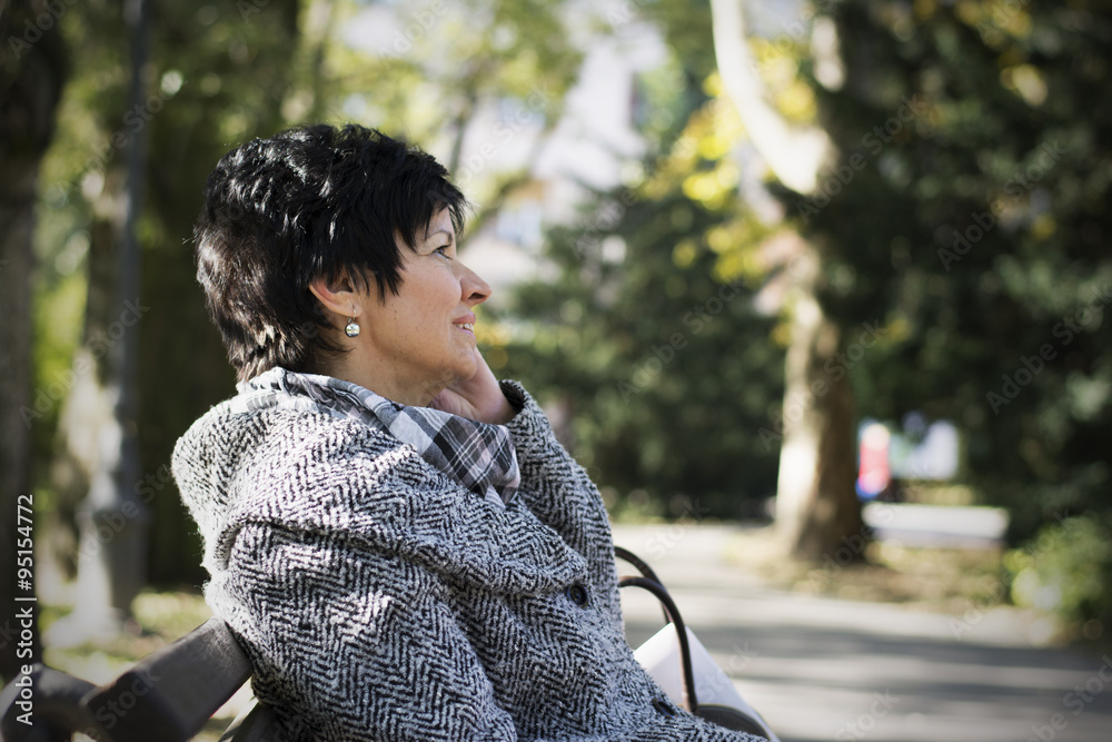 Senior woman using new technology devices Senior woman using new technology devices