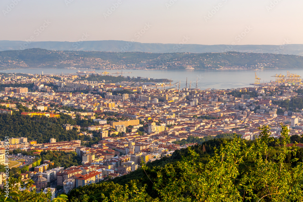 View on the bay in Trieste