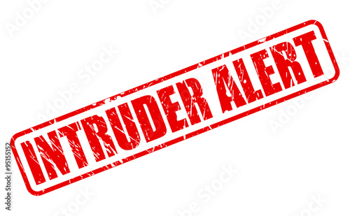 INTRUDER ALERT red stamp text