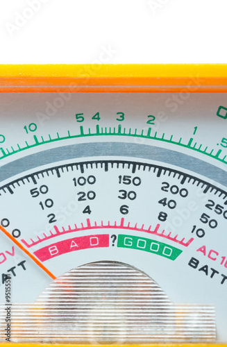 the scale of Multimeter