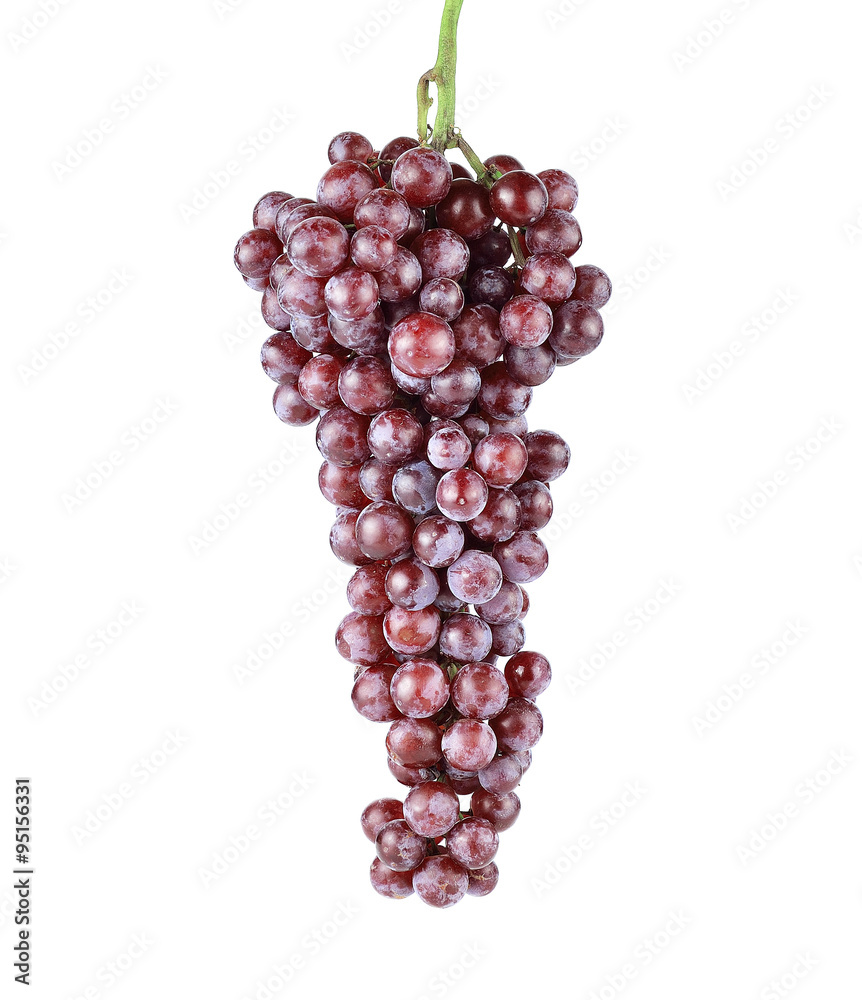 fresh red grape isolated on white background fresh red grape isolated on white background