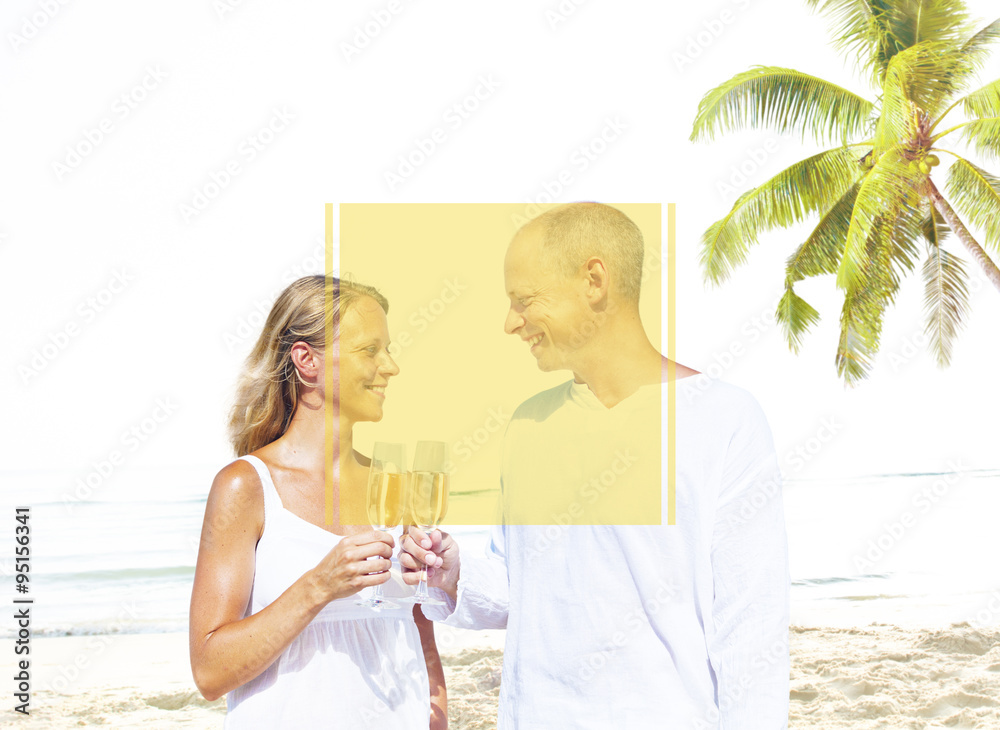Copy Space Frame Summer Vacation Holiday Concept