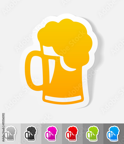 realistic design element. beer