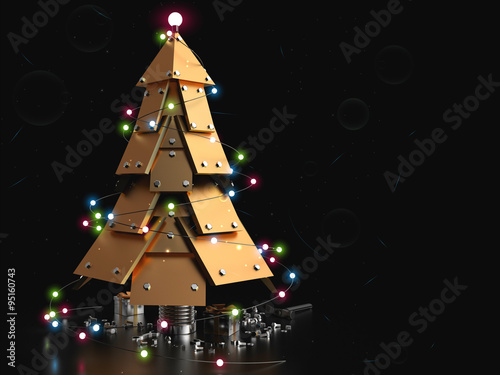 Abstract Christmas Tree, 3D