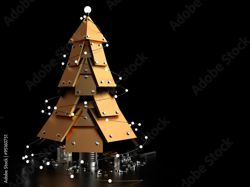 Abstract Christmas Tree, 3D