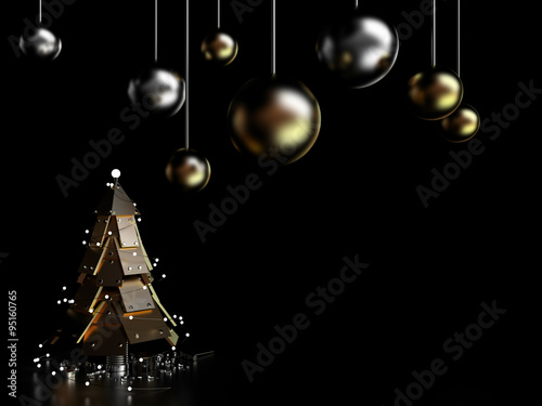 Abstract Christmas Tree, 3D