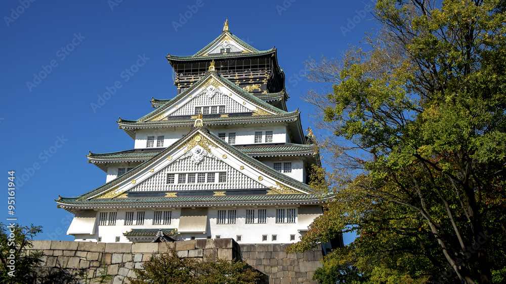Osaka castle.