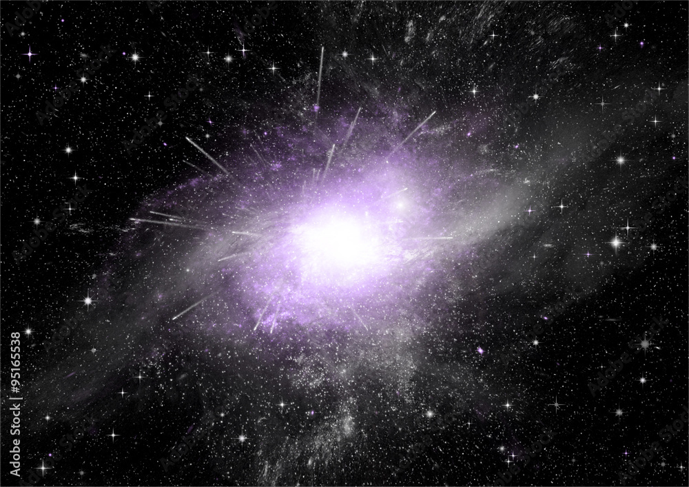 galaxy in a free space galaxy in a free space