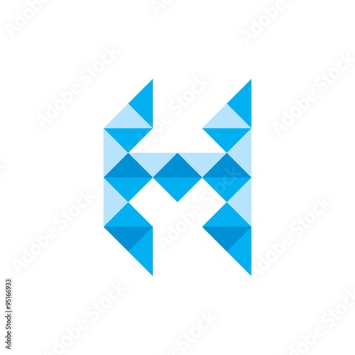 Free Download Logo Polygon Letter - GFXLoad