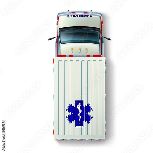 Ambulance Car Top View