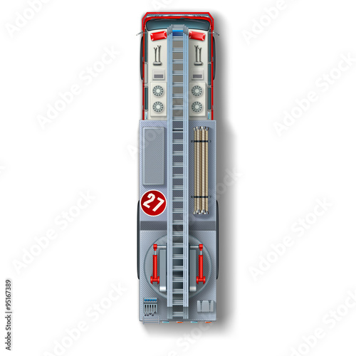 Fire Truck Top View