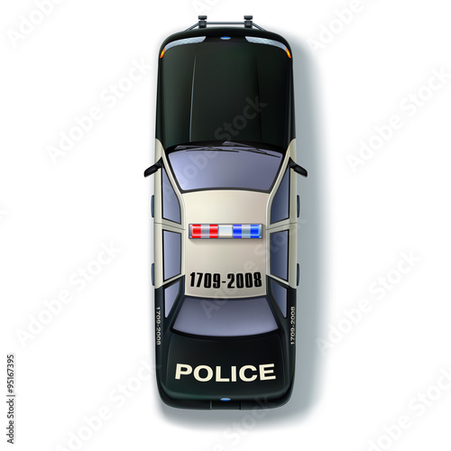 Police Car Top View