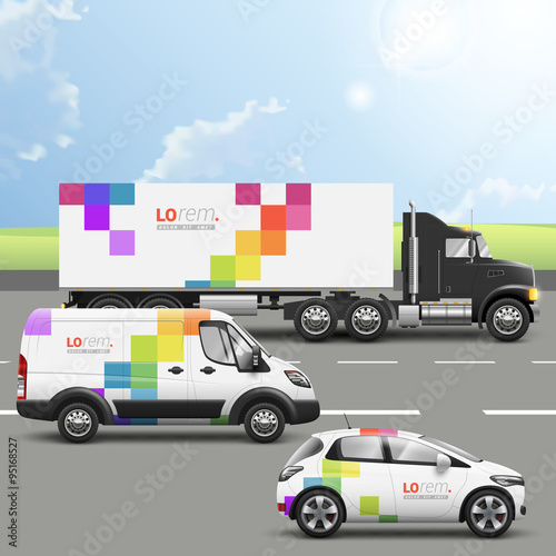 Transport advertising template