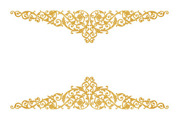 old antique gold frame Stucco walls greek culture roman vintage