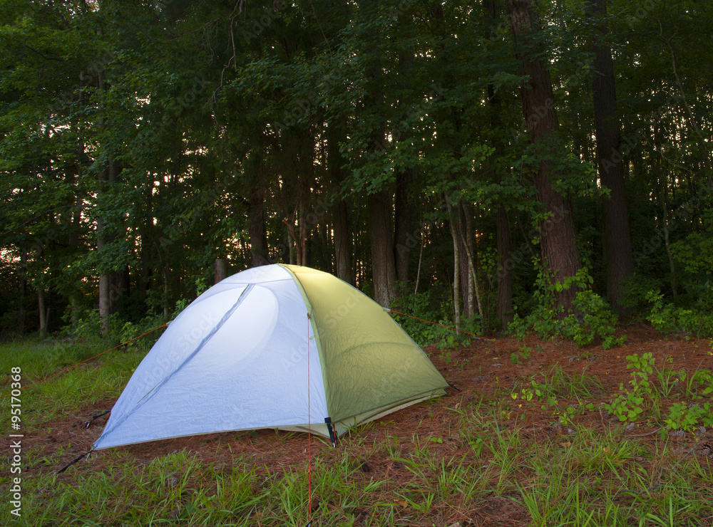 Dark campsite