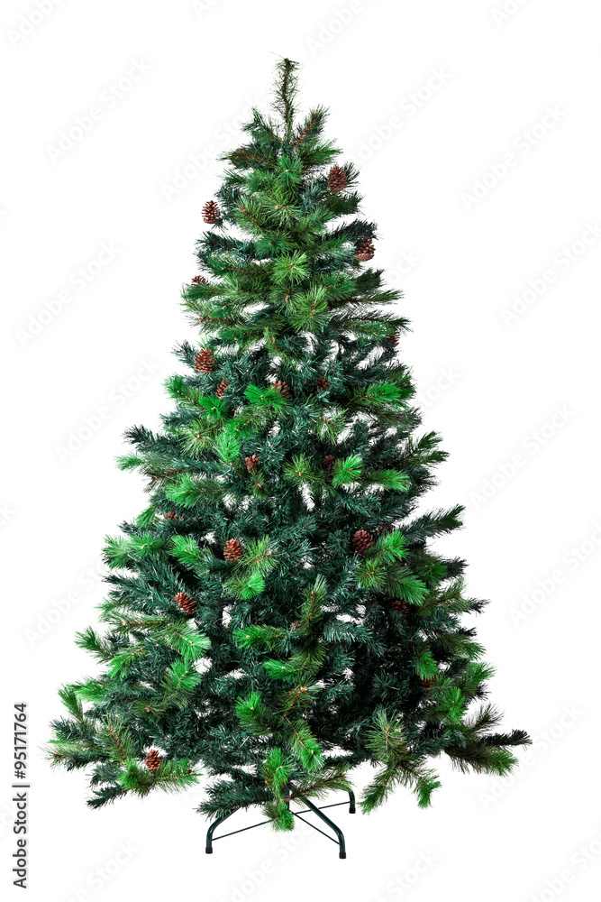 Fototapeta premium christmas tree on white
