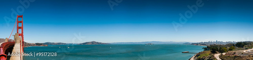 San Francisco Golden Gate Bridge Panorama