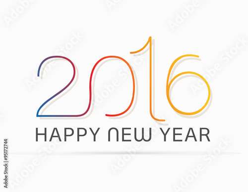 Original Happy New Year Vector illustration