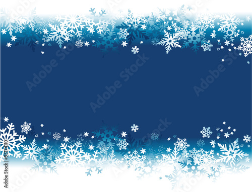 Winter background with snowflakes