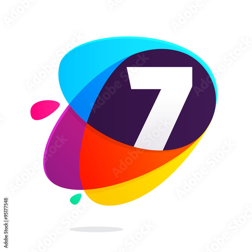 Number seven with ellipses intersection.
