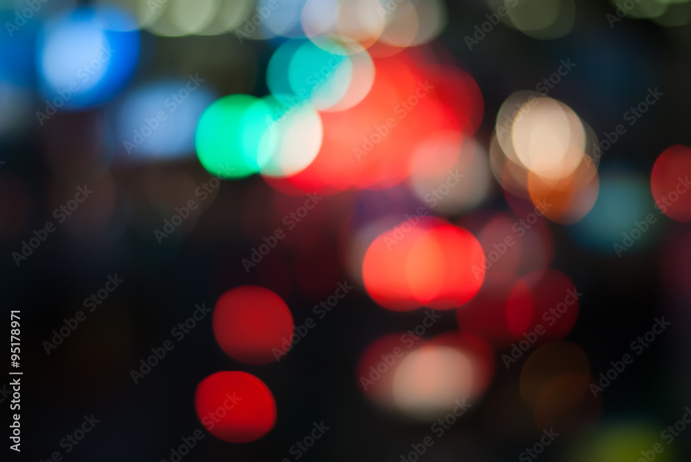 Blurred Defocused Multi Color Lights. Abstract Background
