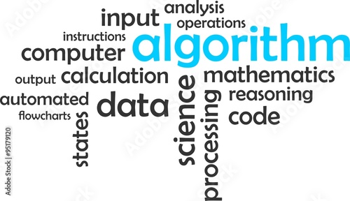 word cloud - algorithm