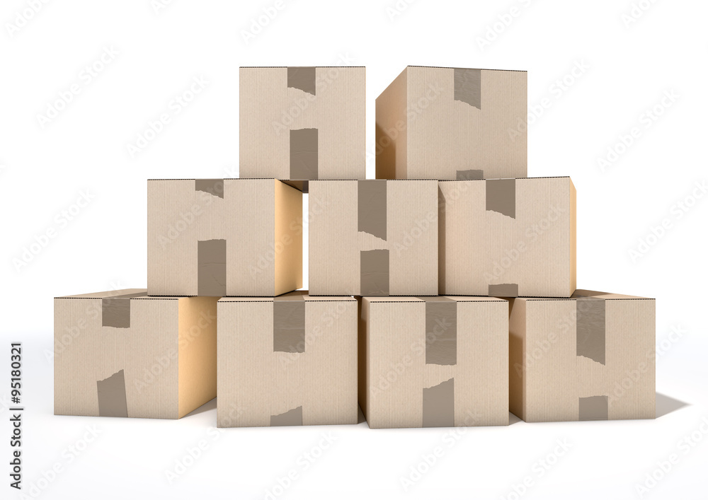 Cardboard Box Pile Cardboard Box Pile