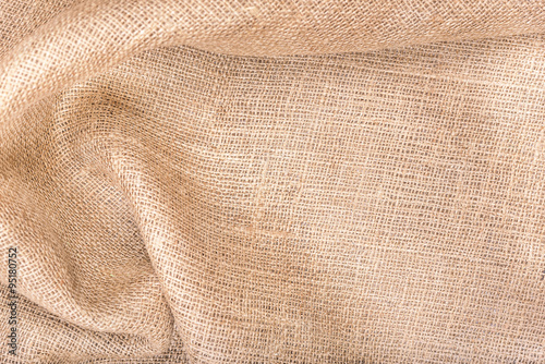 The cloth a sacking.