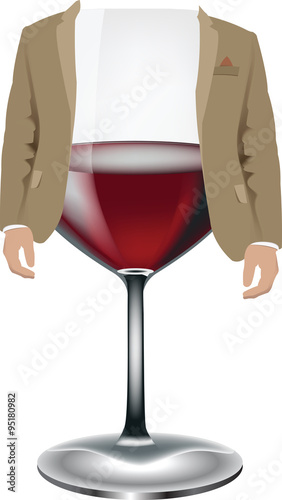 bicchiere di vino rosso