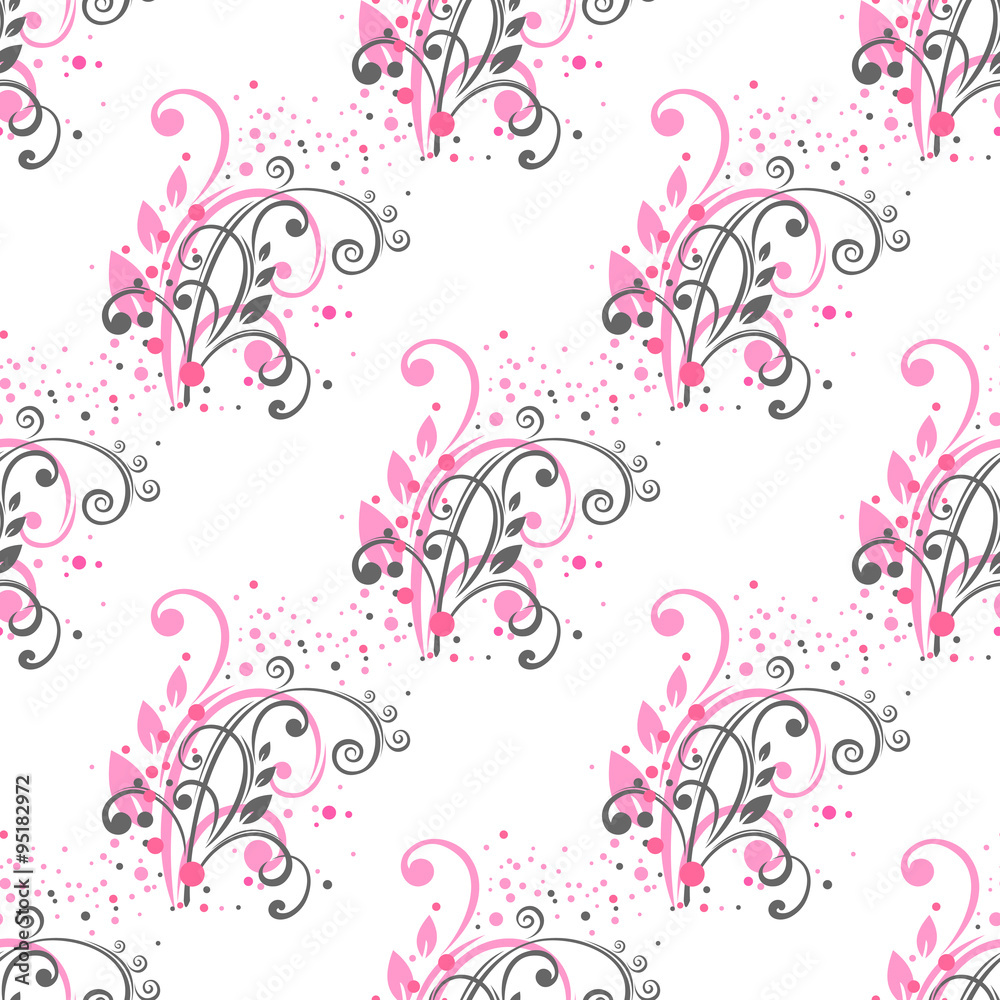 floral light seamless pattern