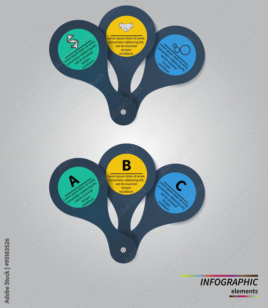 Vector Template for cycle diagram, graph, presentation and round chart