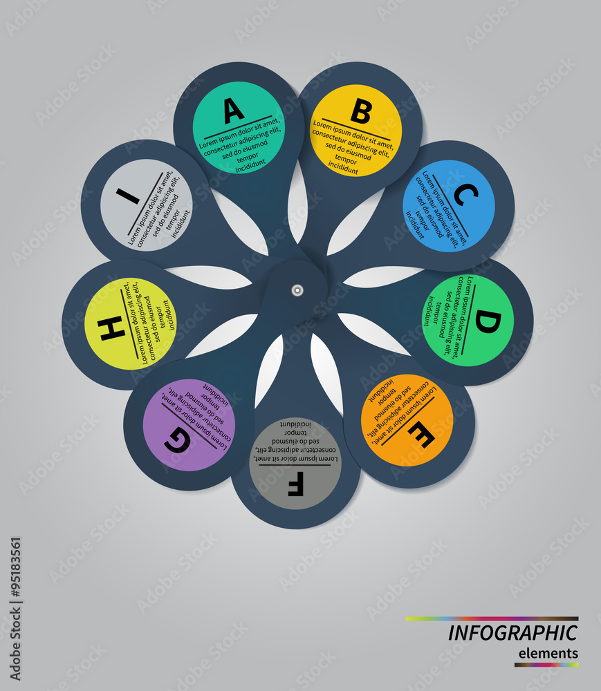 Vector Template for cycle diagram, graph, presentation and round chart