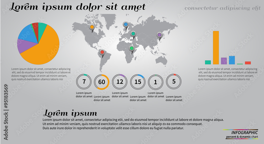 Vector Template for cycle diagram, graph, presentation and round chart