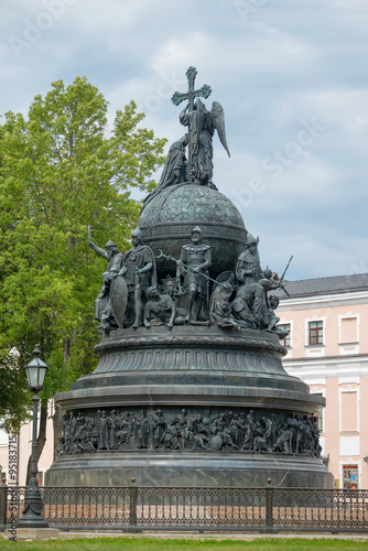 Monument "Millennium of Russia" (1862). Close-up. Velikiy Novgor