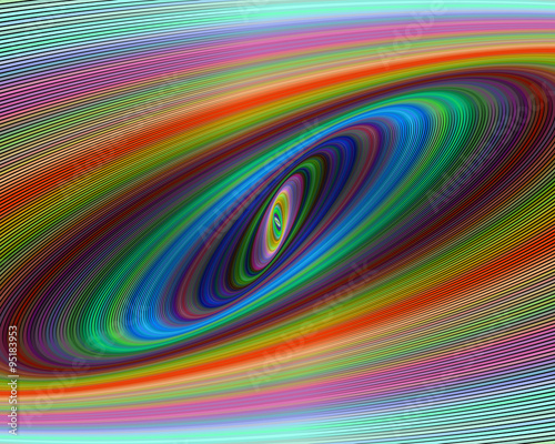 Colorful ellipse fractal design background