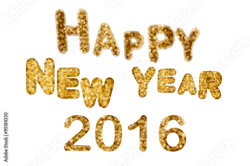 (With clipping path) HAPPY NEW YEAR FONT PICTURE for graphics designed work